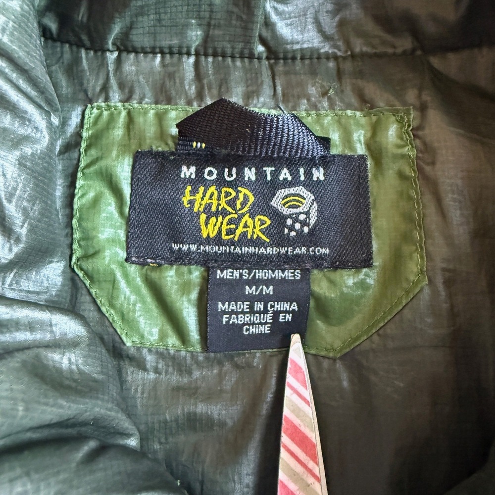 Mountain Hardwear Mens Green Hybrid Quilted Puffer Jacket OM4418 Medium - Picture 4 of 8